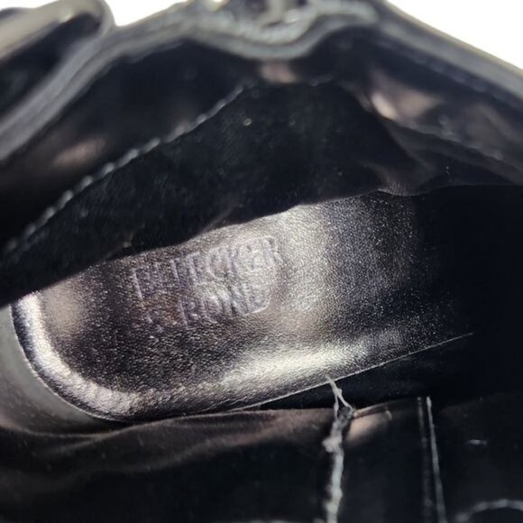 BLEECKER & BOND Georgia Black Leather Ankle Booties - Picture 12 of 14